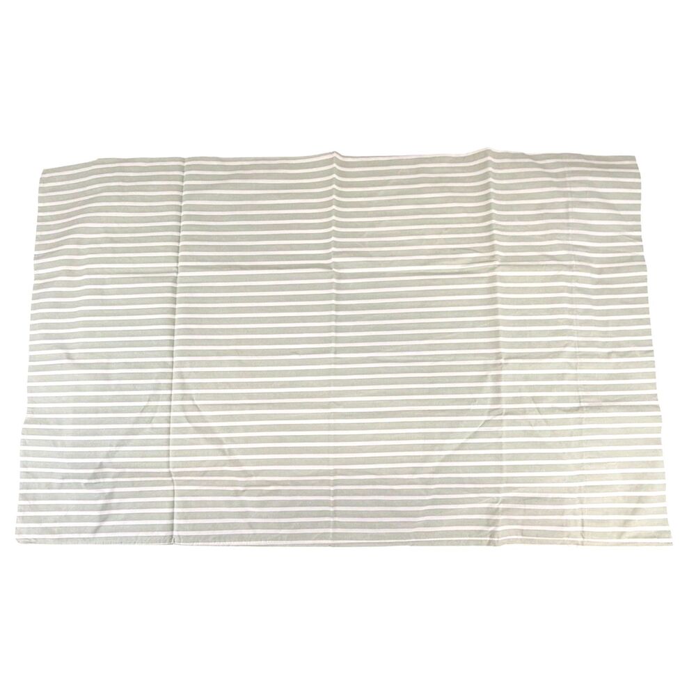 Lauren RALPH LAUREN Pillow Sham (1) Standard Green White Pinstripe Oxford Cotton